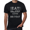 Men's Graphic T-Shirt Eat Sleep Coffee Repeat Eco-Friendly Limited Edition