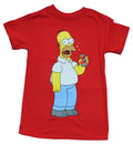 The Simpsons New Adult T-Shirt - Homer Duff Beer Burp & Logo