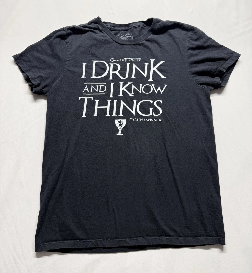Game of Thrones Tyrion Quote T Shirt Men’s M Black HBO Graphic Tee