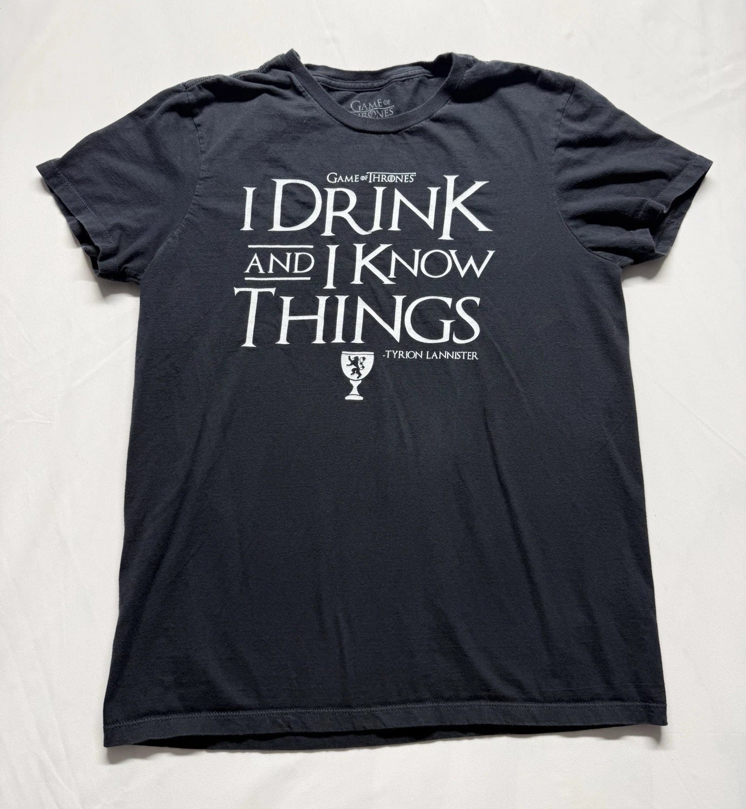 Game of Thrones Tyrion Quote T Shirt Men’s M Black HBO Graphic Tee