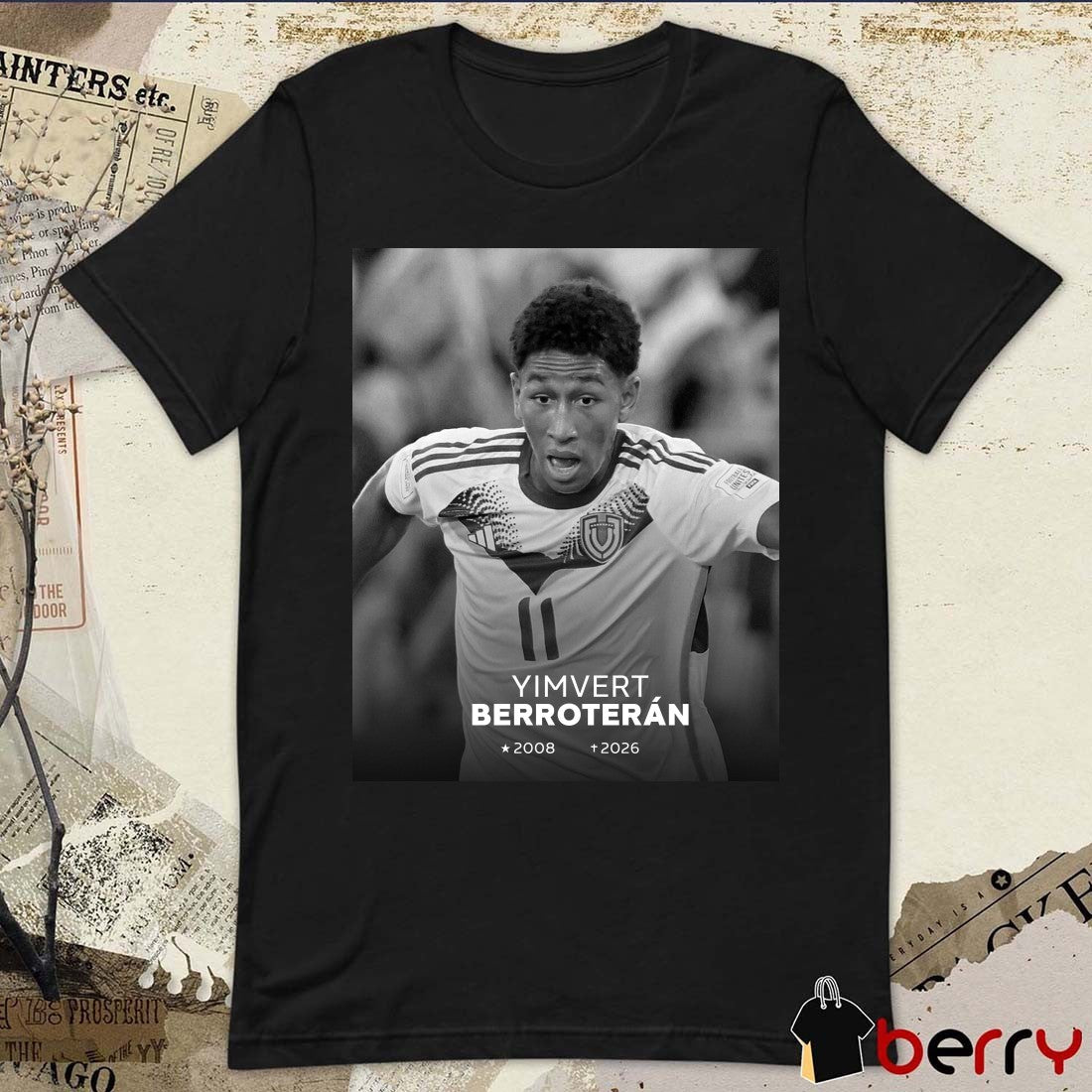 RIP Yimvert Berroterán 2008 – 29026 Santos FC Poster t-shirt