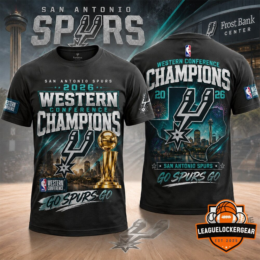 San Antonio Spurs 2026 Western Conference Champions T-Shirt