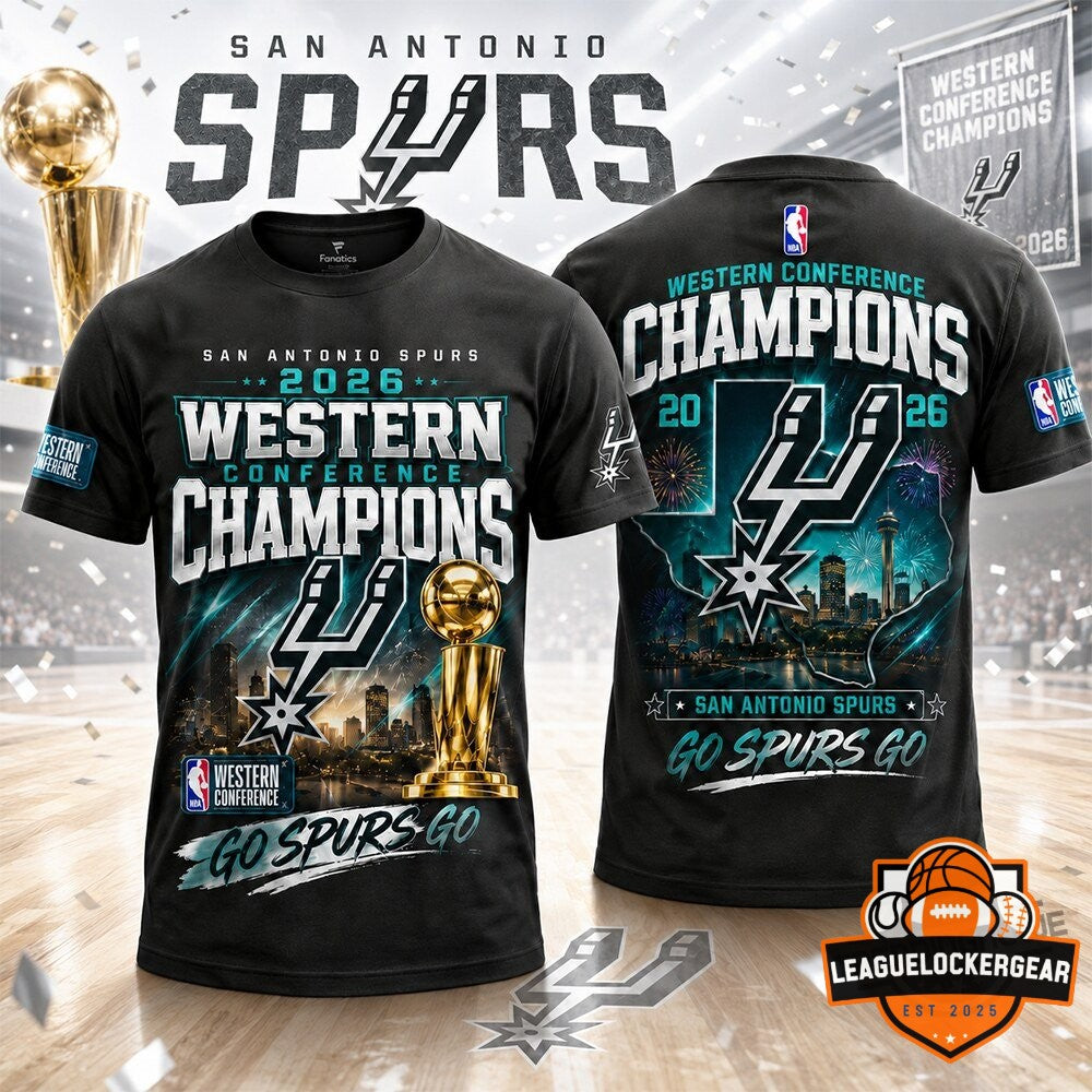 San Antonio Spurs 2026 Western Conference Champions T-Shirt