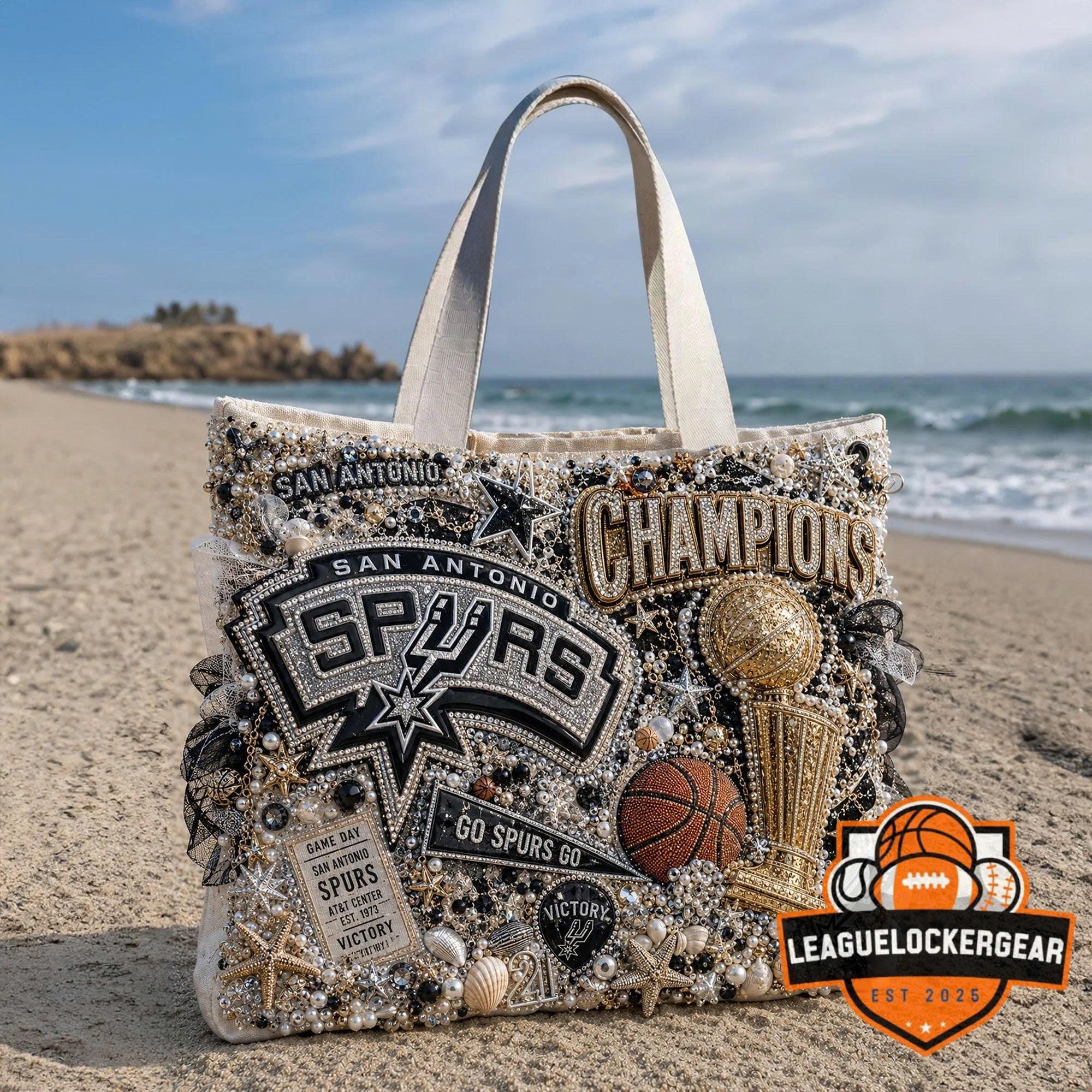 San Antonio Spurs Championship Celebration Tote Bag