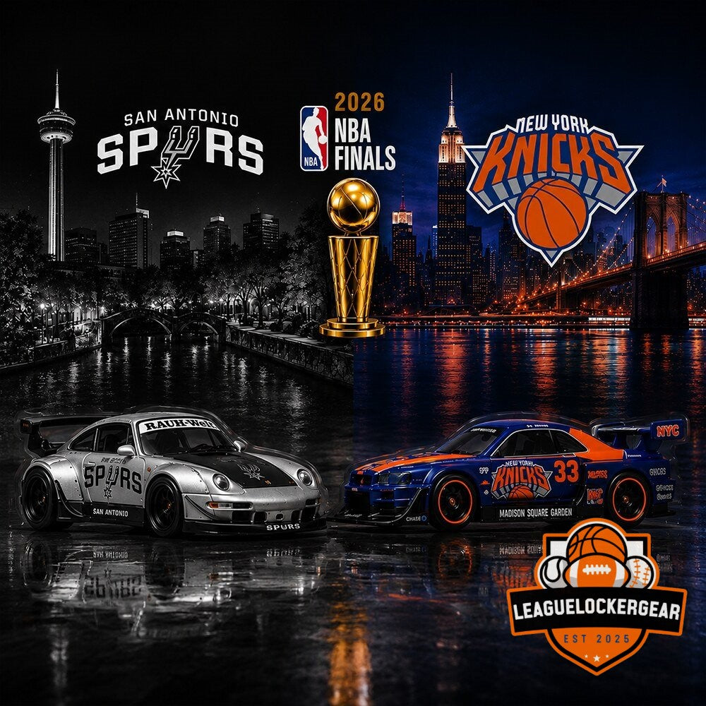 2026 NBA Finals Hot Wheels Spurs vs Knicks Diecast Collectible Cars