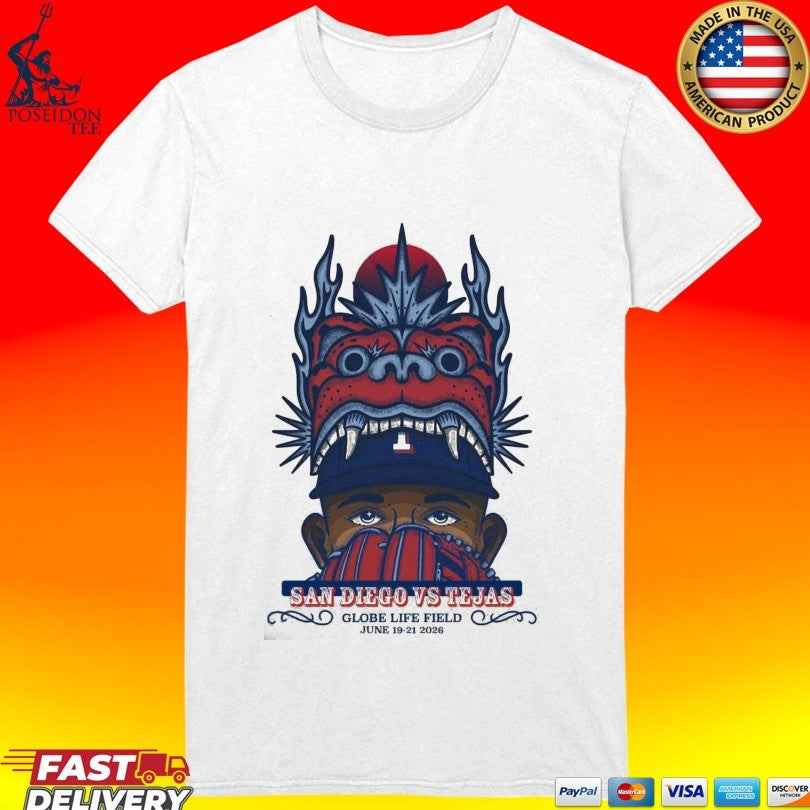 San Diego Vs. Texas Jun 19-21 2026 Globe Life Field T-shirt