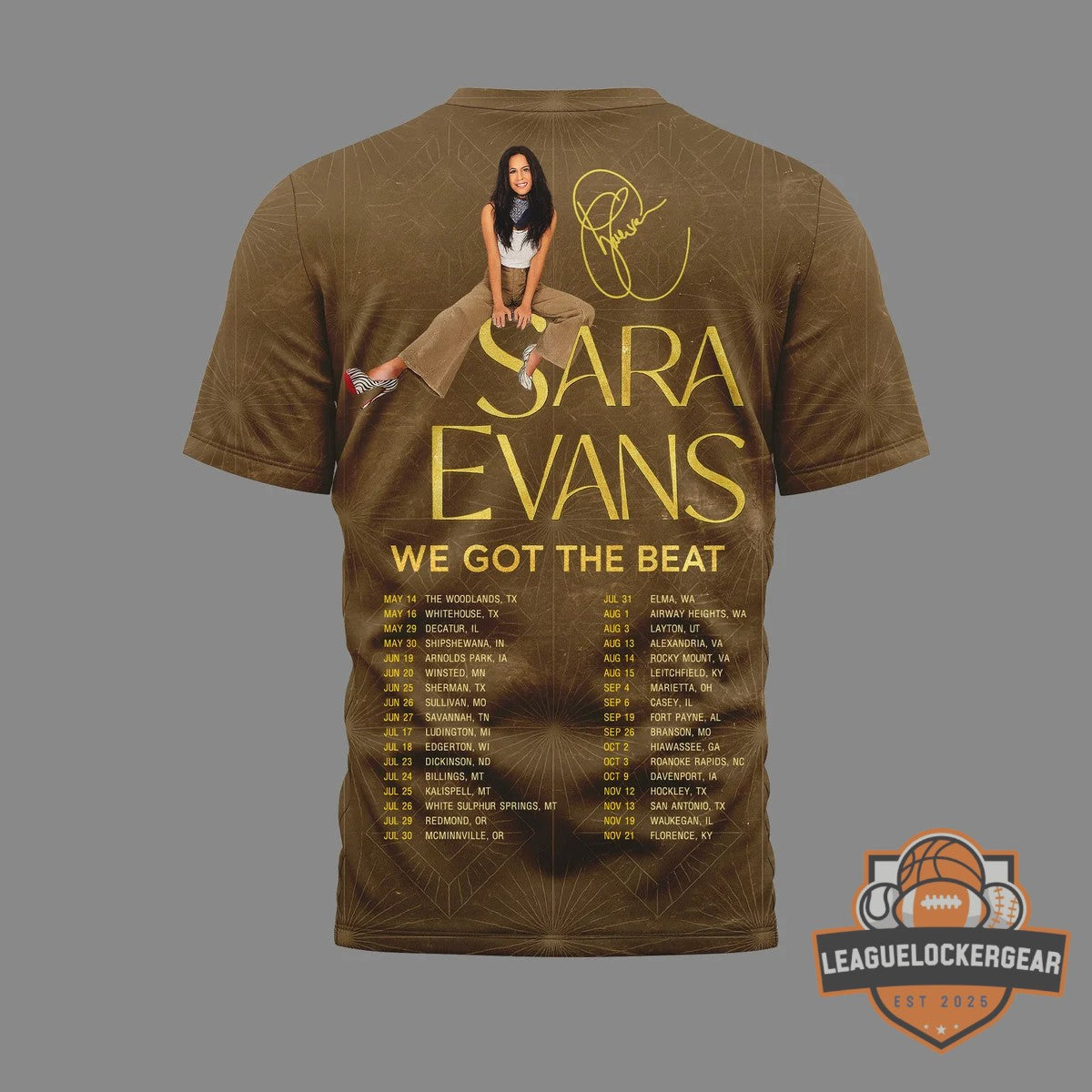 Sara Evans We Got The Beat Tour T-Shirt
