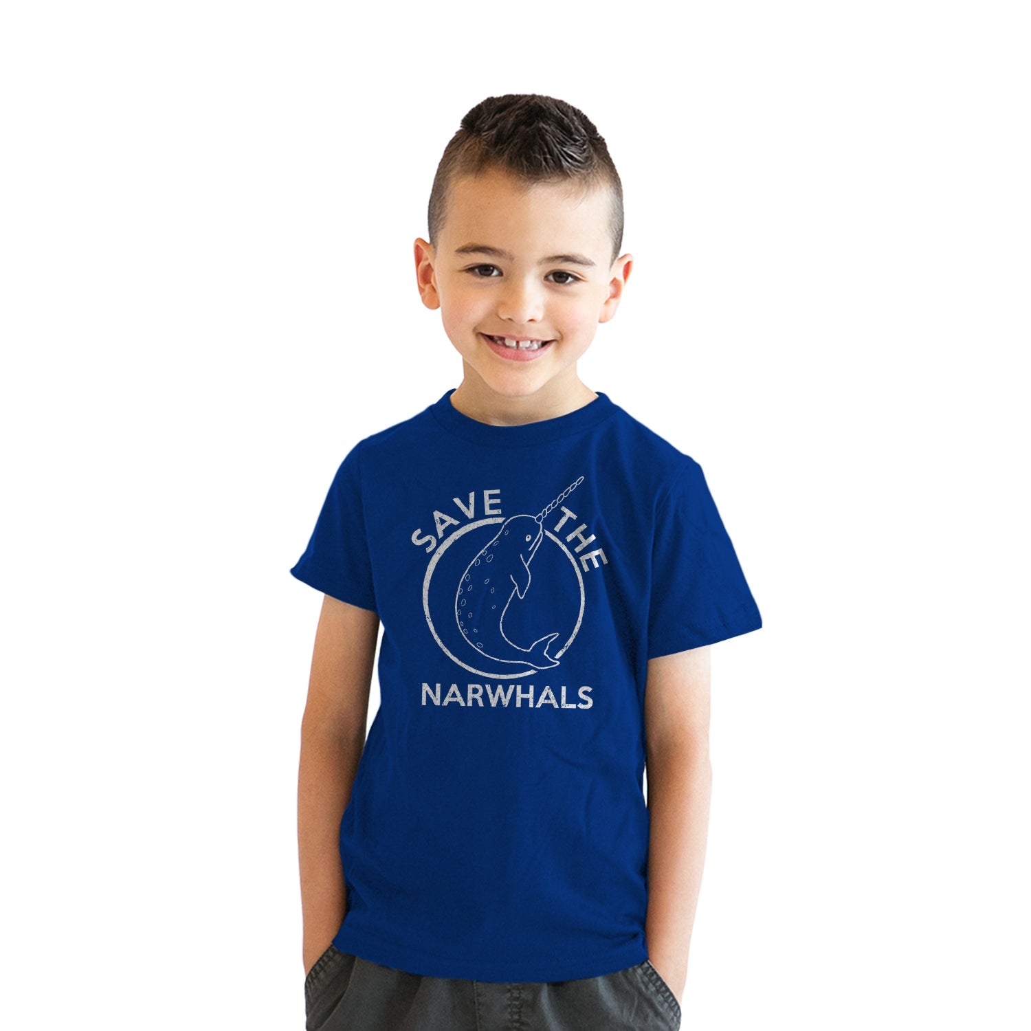 Save The Narwhals Youth T Shirt