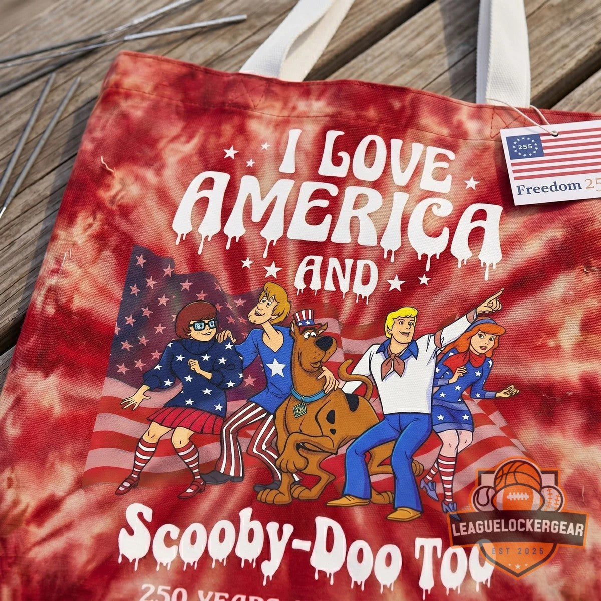 Scooby-Doo 250 Years of Freedom Patriotic Tote Bag