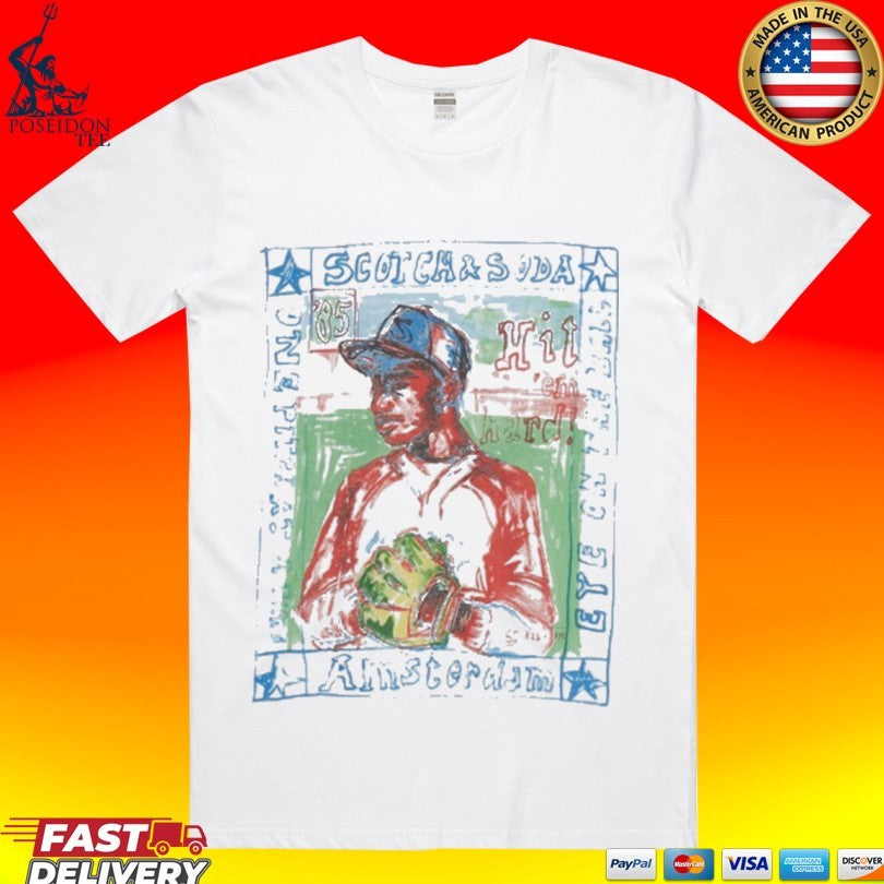 Scotch And Soda Baseball Artwork Relaxed Fit T-shirt