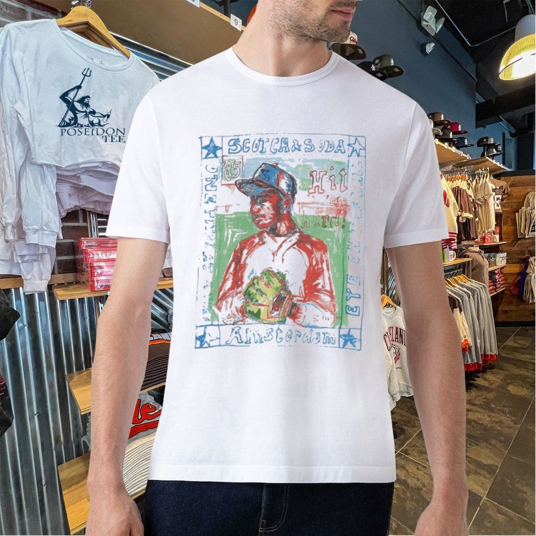 Scotch And Soda Baseball Artwork Relaxed Fit T-shirt