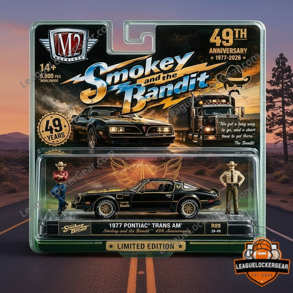 Smokey and the Bandit 49th Anniversary 1977 Pontiac Trans Am Diecast Car