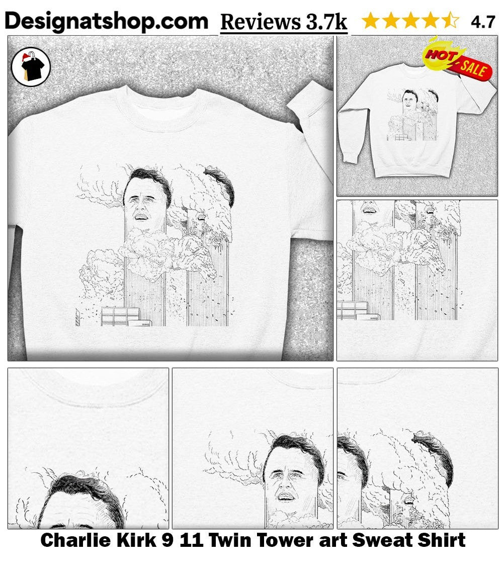 Charlie Kirk 9 11 Twin Tower art shirt