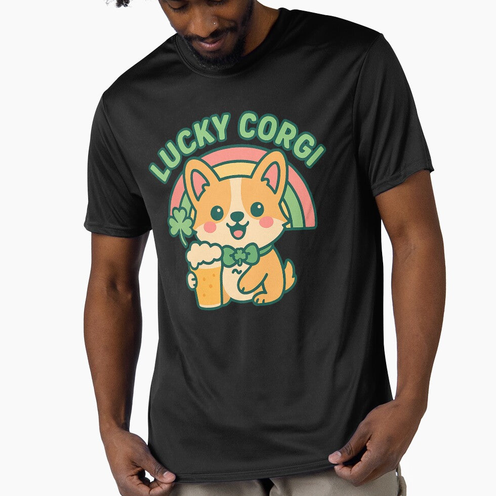 Cute Kawaii Corgi, Cute St Patricks Day Corgi by graphic-genie