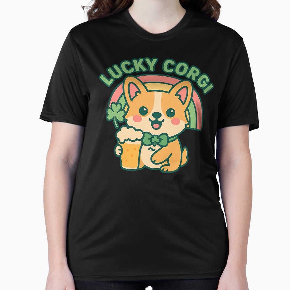 Cute Kawaii Corgi, Cute St Patricks Day Corgi by graphic-genie