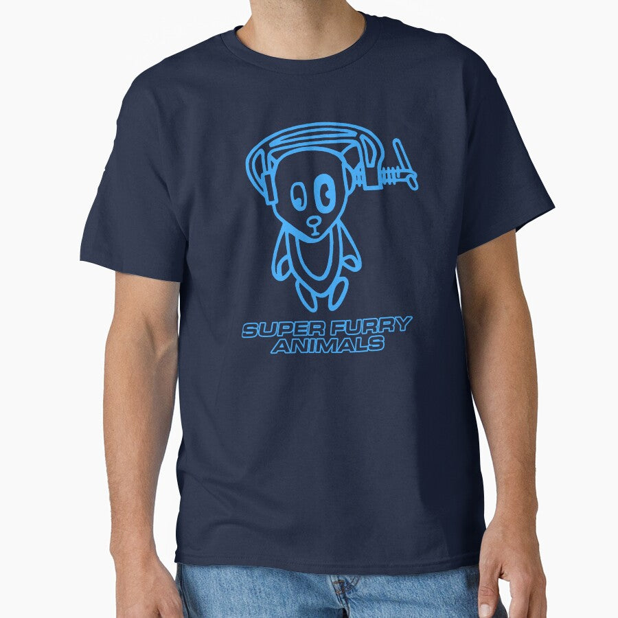Super Furry Animals, Ice Hockey Hair, Out Spaced, Vintage, Britpop by ElasticaShirts