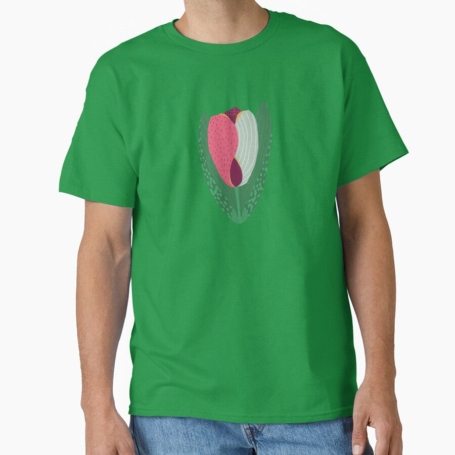 Pretty Abstract Tulip Pattern by Kathy Osborne Studio