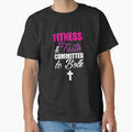 Fitness and Faith Committed to Both Married Gym Jesus Tee by shoutoutshirtco