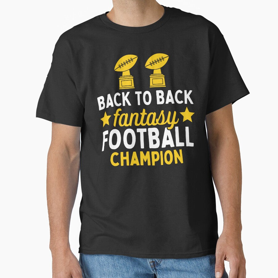 Back to Back Fantasy Football Champion by Beezi Graphix
