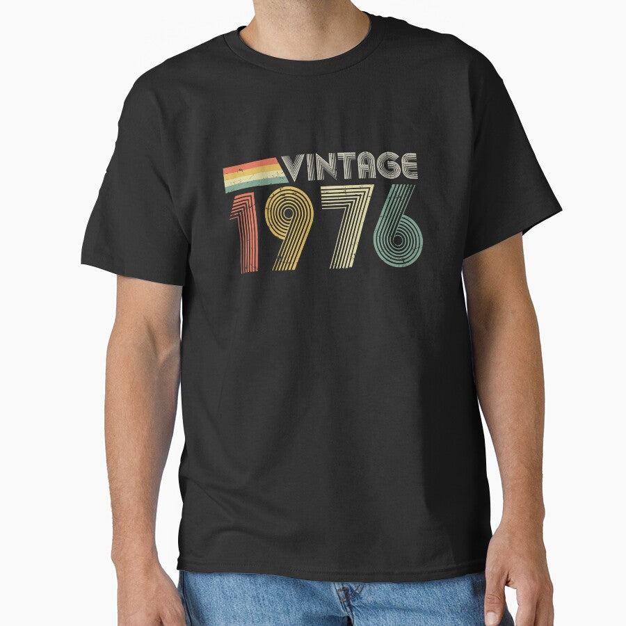 Vintage 1976, 50th Birthday Gift (Distressed Design) by RicardoTito