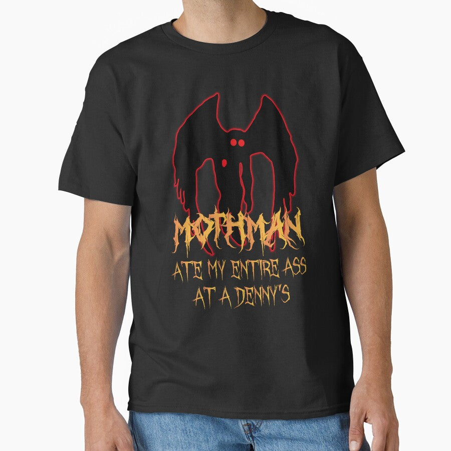 Mothman ate my entire ass at a Denny's by FunnieGifts