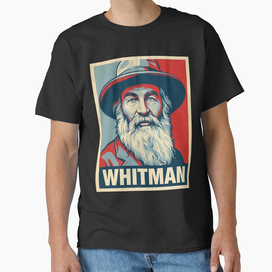 Walt Whitman Hope Style Retro Poster Art by DamianRoy88