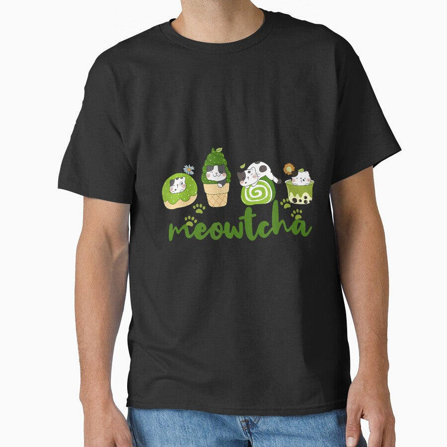 Matcha And Cat Lovers Cute Cat Matcha Men Women by AlicaMonica