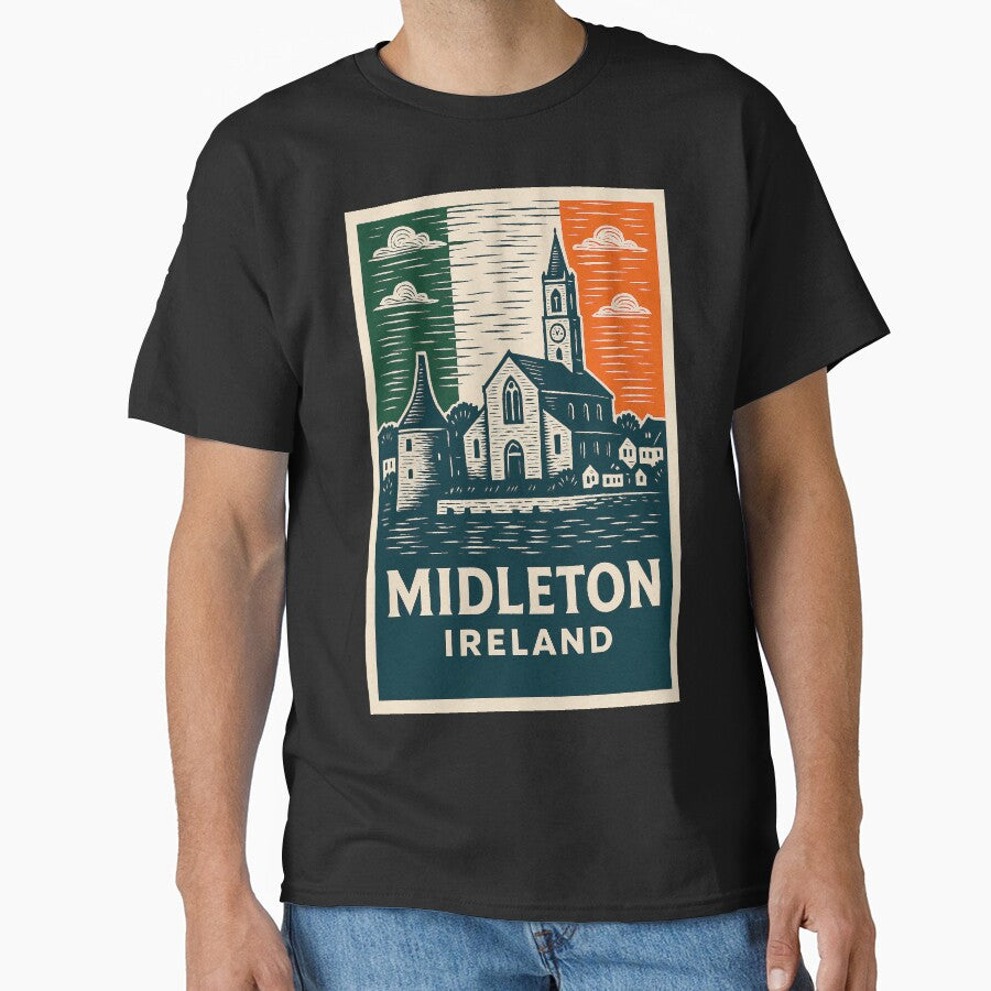 Midleton Ireland Linocut Style by Thistle-TShop