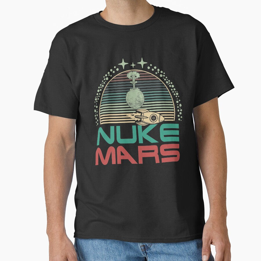 Nuke Mars Funny Astronaut Rocket Science Space Design by simplytldr