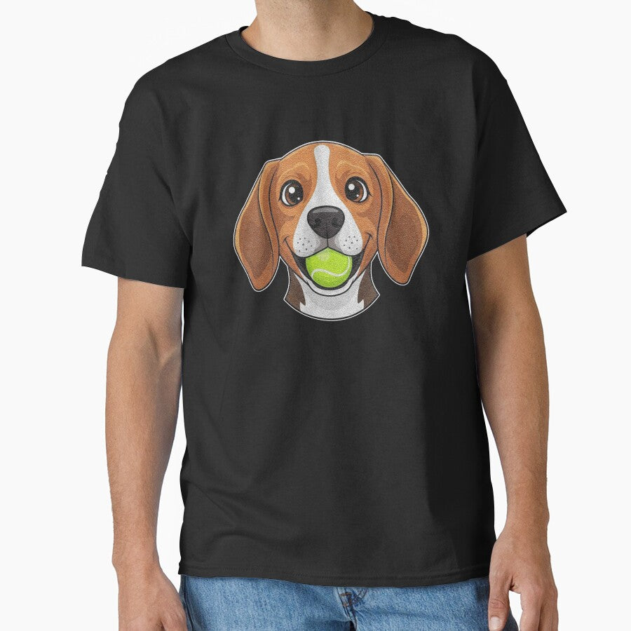 Beagle Dog With Tennis Ball Cute Dog Lover by franktact