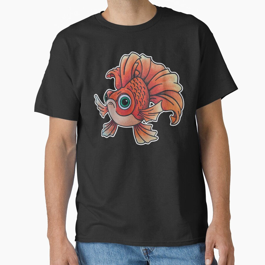 Gareth the Goldfish (Kids and Large Print Shirts) by ZacMangan