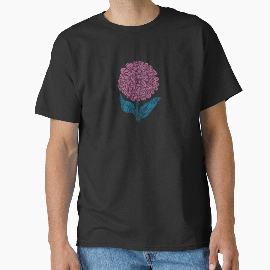 Single Dark Pink Flower by HappyLifeCreate