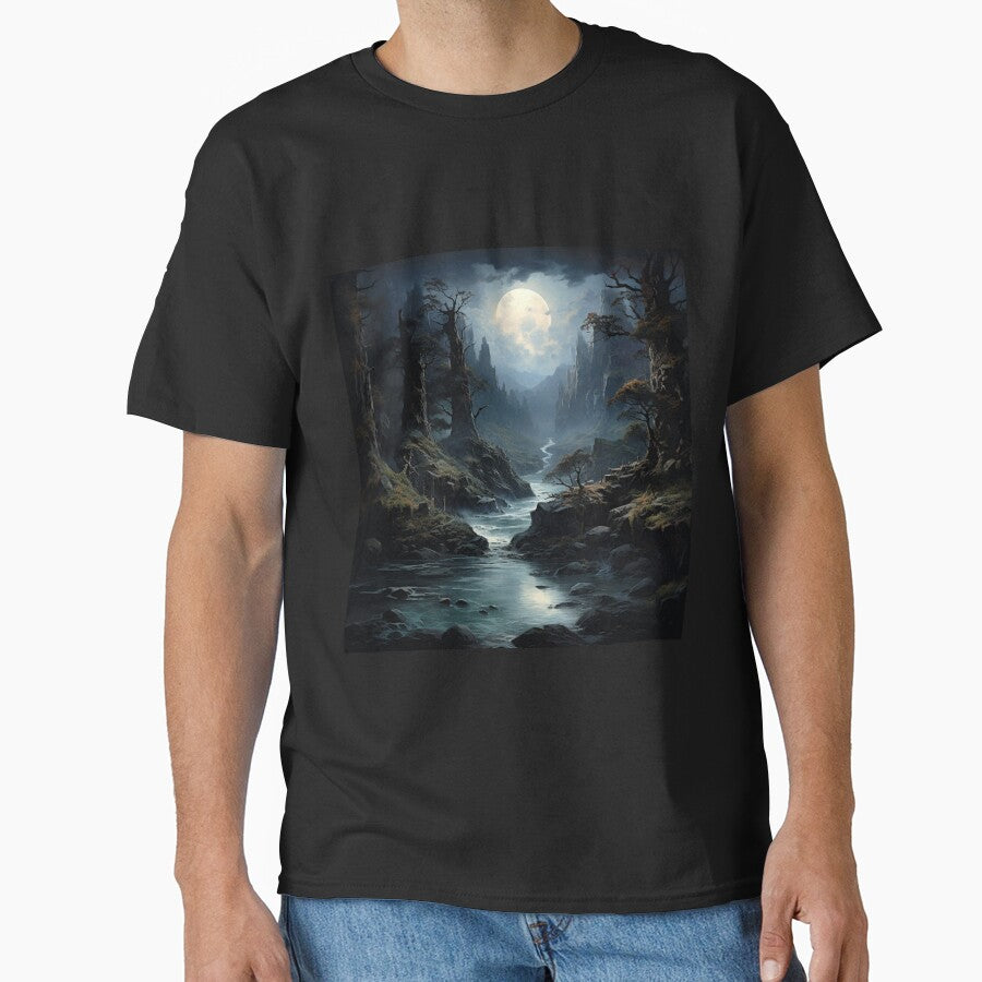 Dark Fantasy Landscape - Full Moon's Path by Fantasy Masterpiece