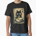 Kawaii Ramen Cat Retro Japanese Noodles Artwork by StickLoveFamily
