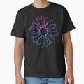 Blue Purple Flower Outline by Deborah Camp