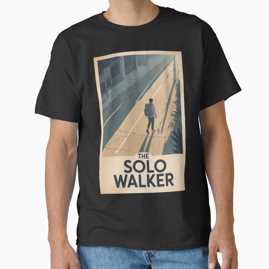 The Solo Walker – Solo Travel Personality Sticker & Poster by TheChaosDesign