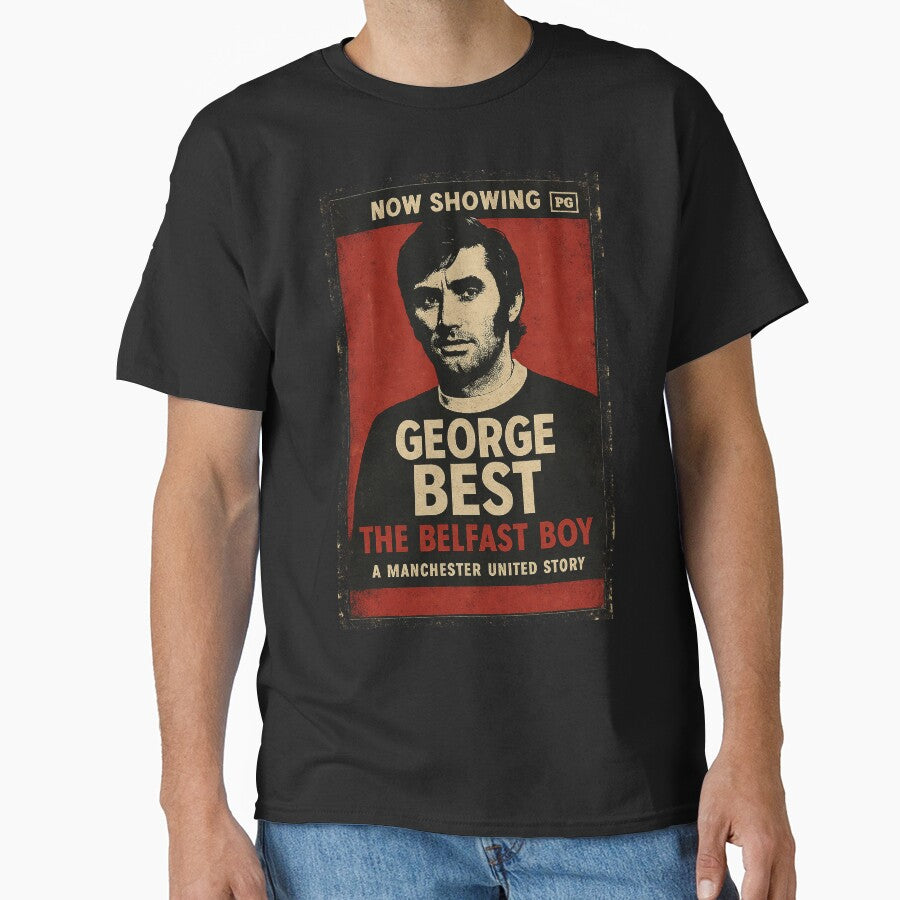 George Best – The Belfast Boy – Vintage Football Poster by supersanko