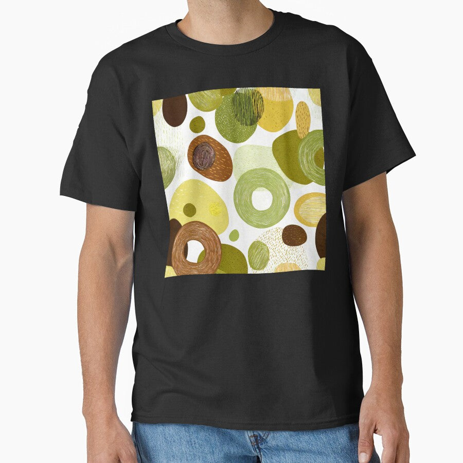 Boho Olive-Green, Yellow, And Brown Abstract Designs by DEC02