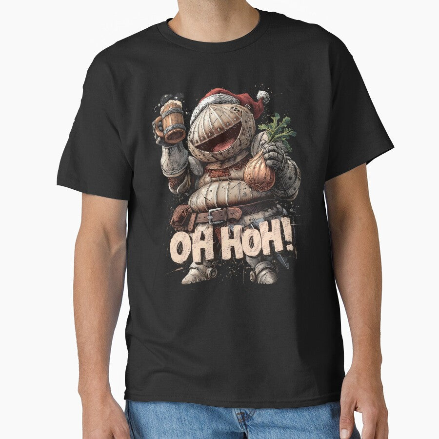 Onion Knight Santa Jolly Traveler Christmas Gaming Print Design by Senpaiwaves
