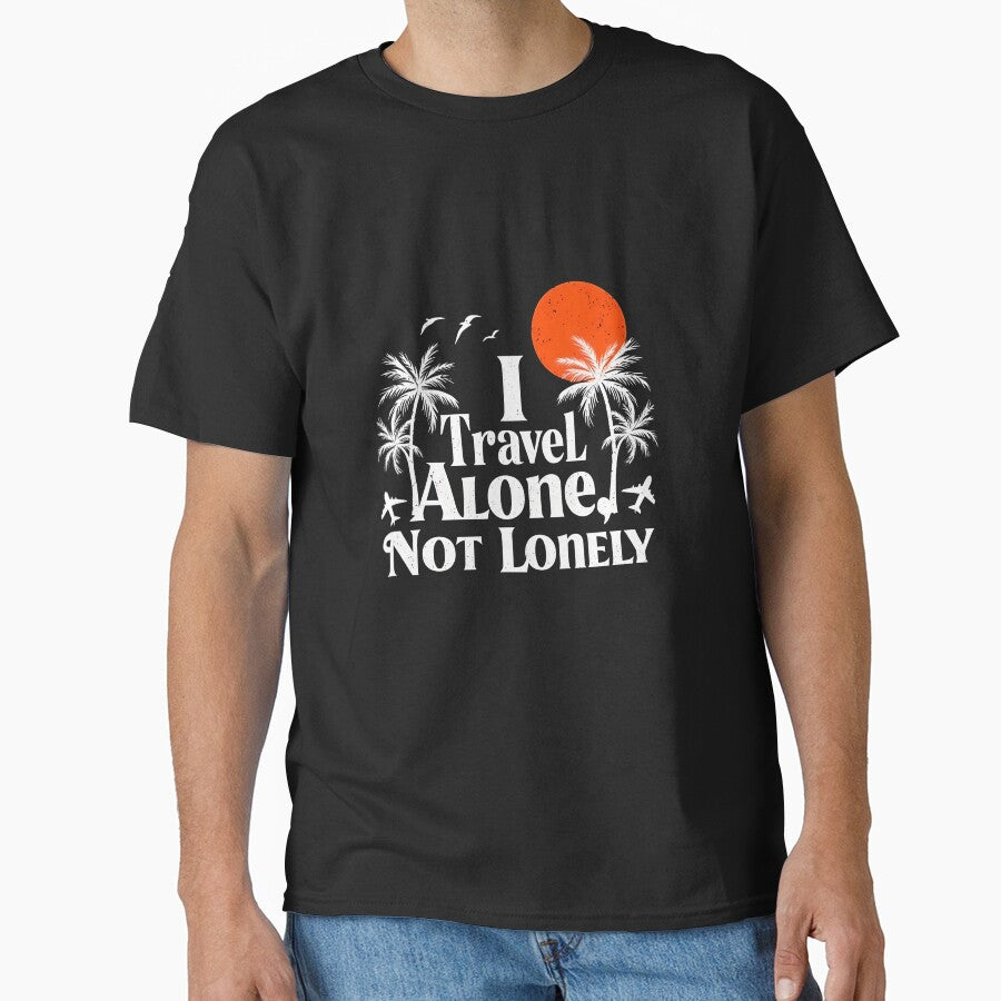 I Travel Alone Not Lonely – Solo Travel Tropical by Snark & Spark