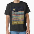 Tau Ceti Retro Planet Landscape Shirt, Project Hail Mary Sci Fi Travel Poster Tee by LBERRA