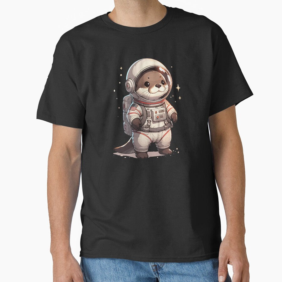 Cute Otter Space Astronaut by TomFrontierArt