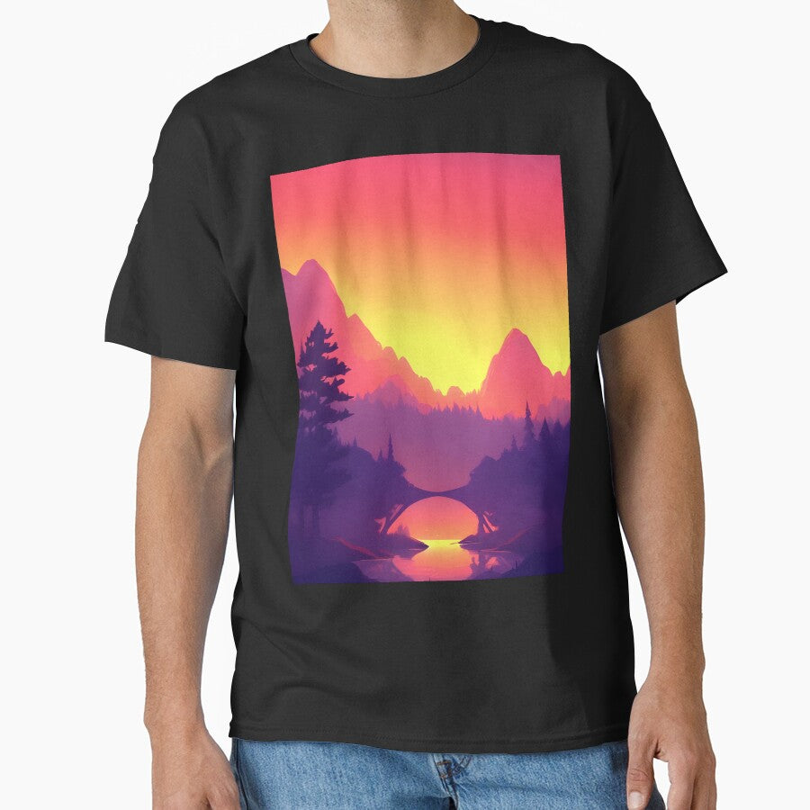 Minimalist Landscape Mountain Trees Prints: A Unique and Eye-catching Way to Elevate Your Home Decor by supeart