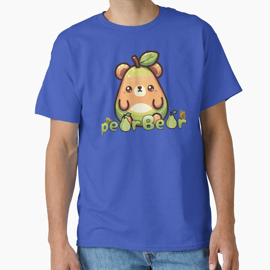 Adorable Pear Bear Punny Design by Sir Meow Meow
