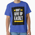 Motivation print don't give up easily by MixShop10
