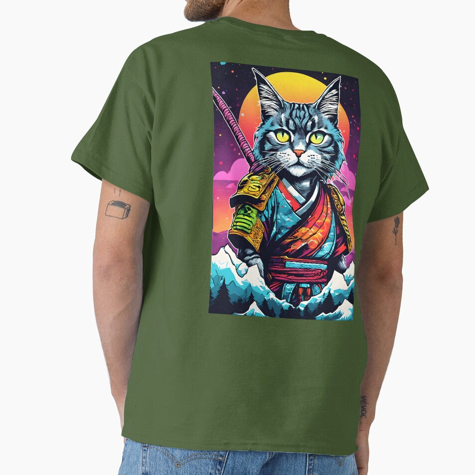 japanese samurai fantasy cat by defpoint