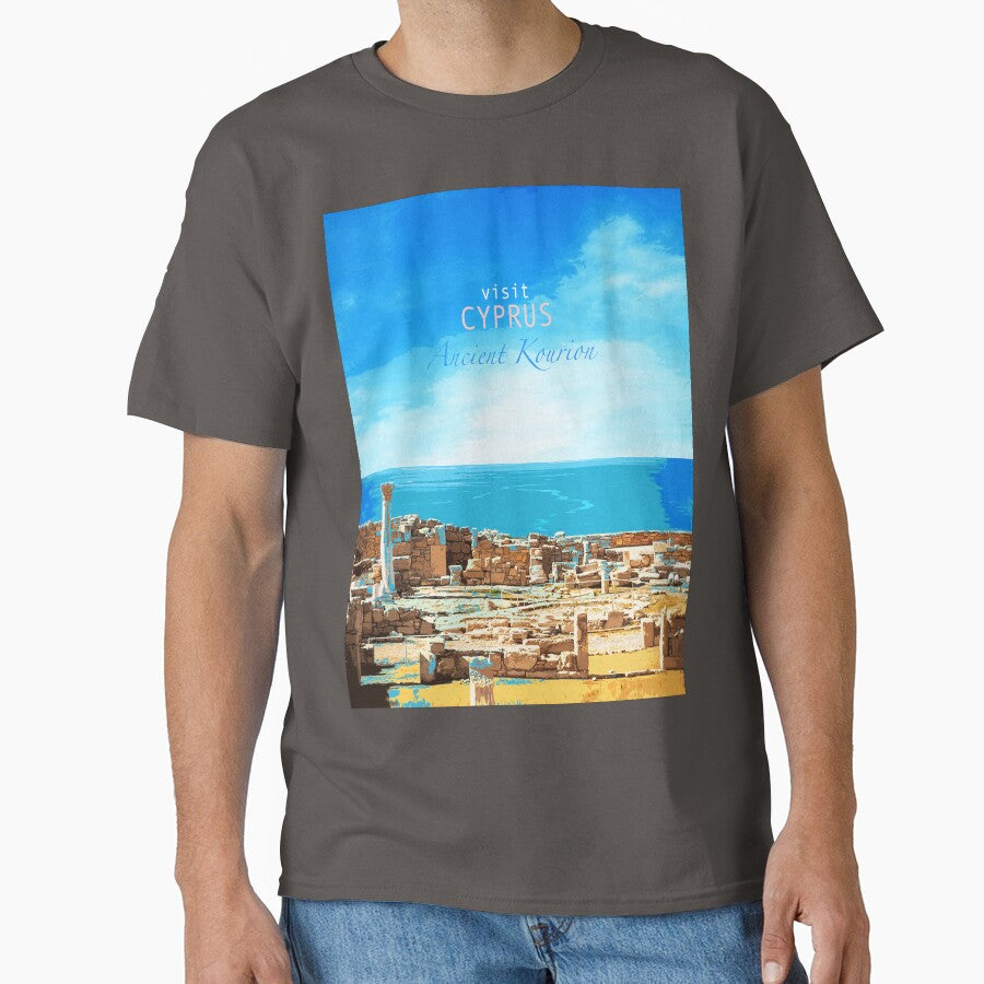 Travel Posters_Visit Cyprus_Ancient Kourion. by FanitsaArt