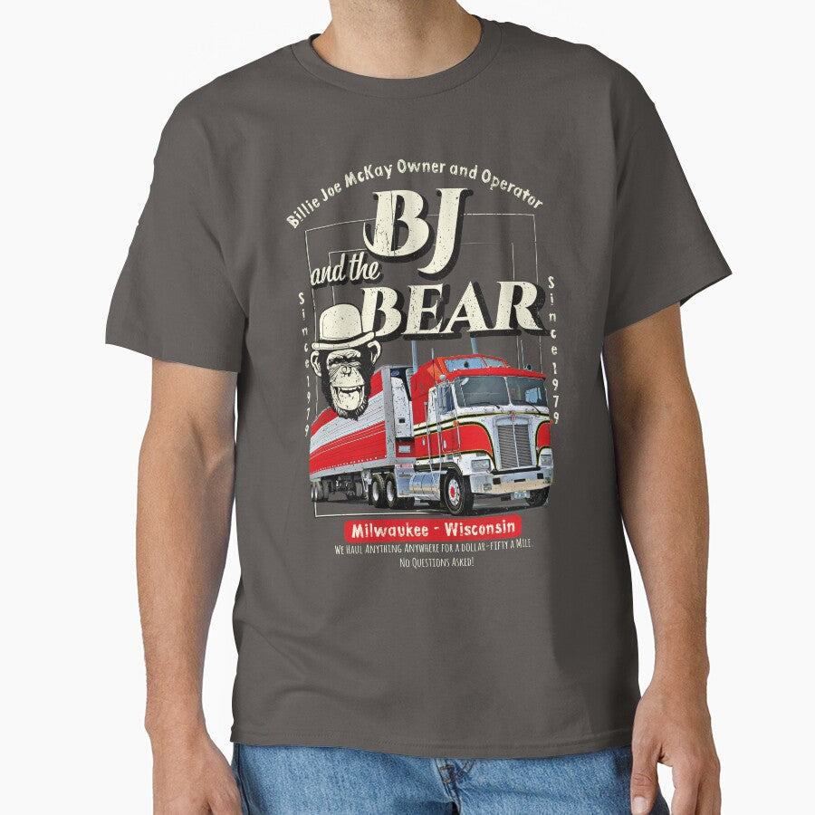BJ and The Bear Trucking Company by Alema Art