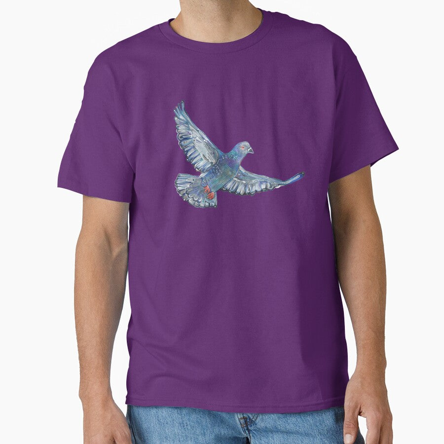 Flying Rock Pigeon by Gwenn Seemel