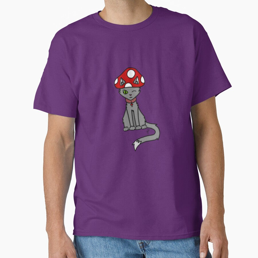 Cat with Mushroom Hat Mushroom Cat by lilpoltergeist